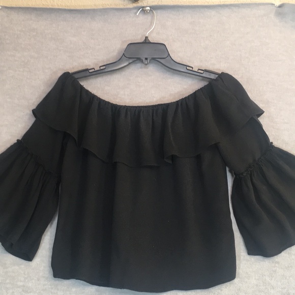 FLYING TOMATO Boho Bohemian Peasant Festival Minimalist Embroidered Gauzy Top - Picture 2 of 14